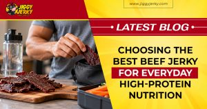 High-quality healthy beef jerky snack
