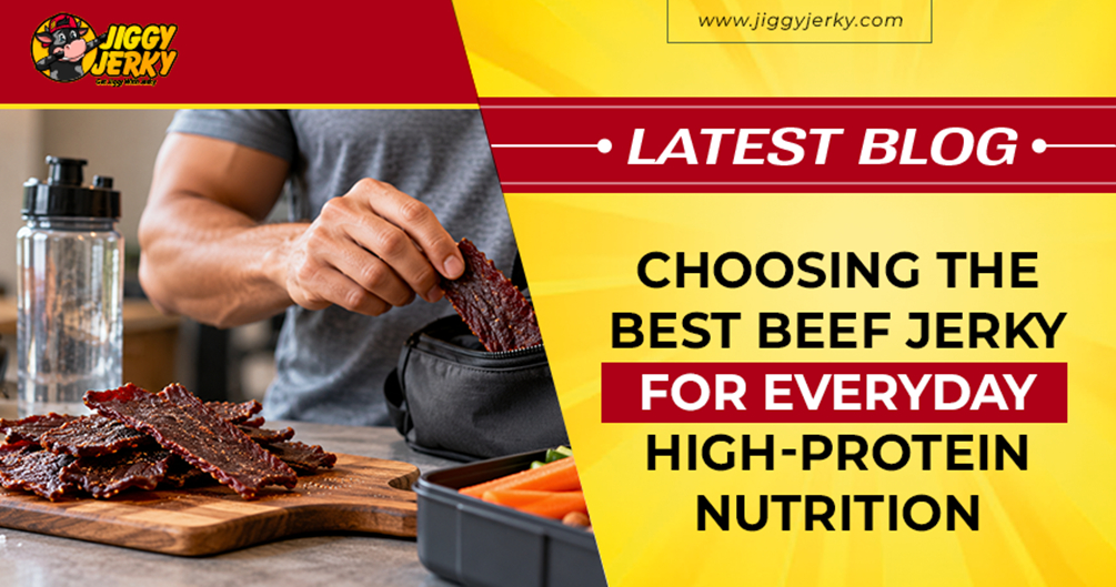High-quality healthy beef jerky snack